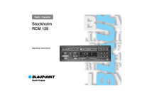 Blaupunkt Stockholm-RCM-128 - Owners Manual